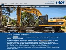 Tablet Screenshot of dmcivil.com.au